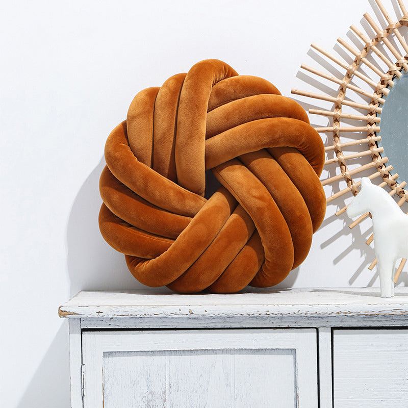 Coussin nœud velours décoratif BEDEN