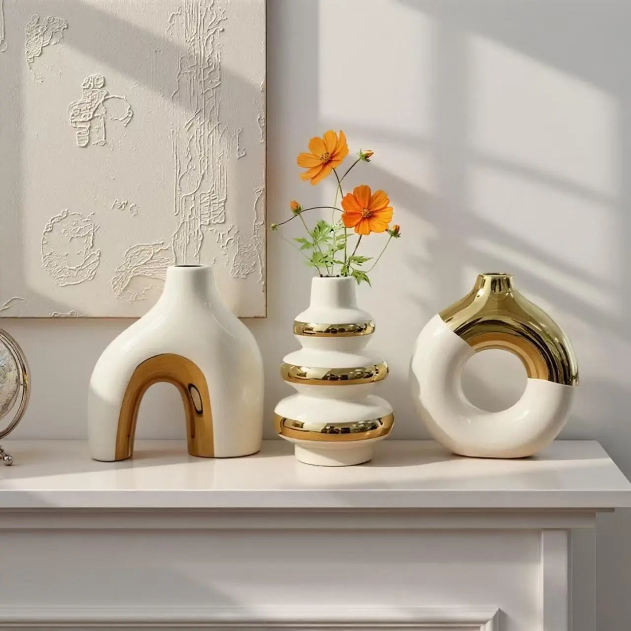 Trio de vases en céramique nordique BEDEN
